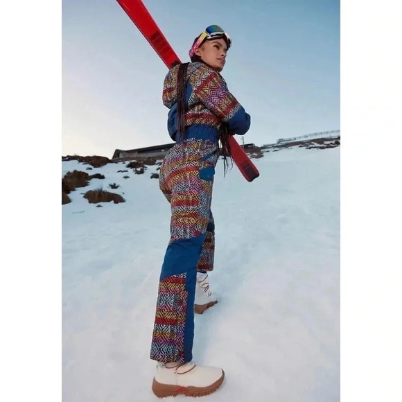 NWT Free People All Prepped Printed Ski Suit Jumpsuit One Piece FP Movement - Picture 5 of 17